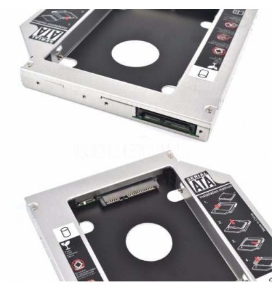 Caddy 12,7mm y 9,5mm Segundo Disco Sata Notebook Lenovo, Toshiba, Hp