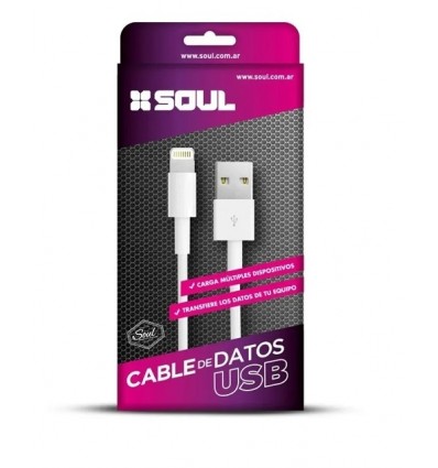 Cable de datos Lightning USB Iphone Ipad