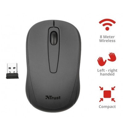 Mouse Trust Ziva Compacto Wireless 3 Botones Inalambrico