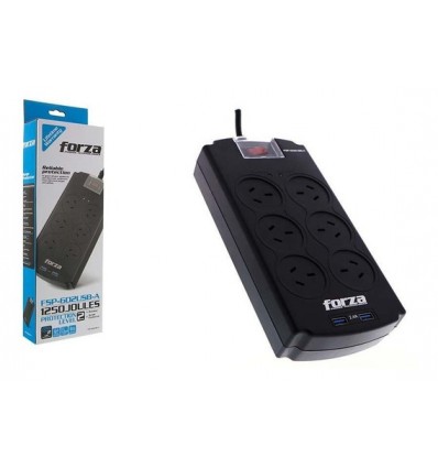 Estabilizador Forza Con Proteccion 6 Tomas + 2usb