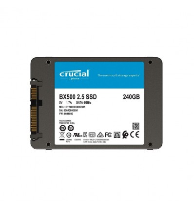 Disco Sólido Ssd Crucial Bx500 240gb Sata 6.0gb 500mb/s