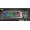Teclado + Mouse Gamer Trust Gxt 845 Tural Retroiluminado Led