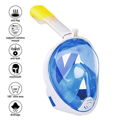 Mascara Snorkel Buceo Cara Full Face Antiparra Soporte Gopro