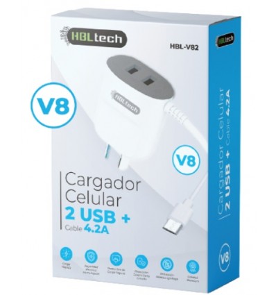 Cargador Celular Micro USB 4.2A 2USB