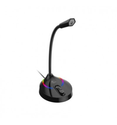 Glisser | Micrófono para videojuegos de computadora USB con luces LED
