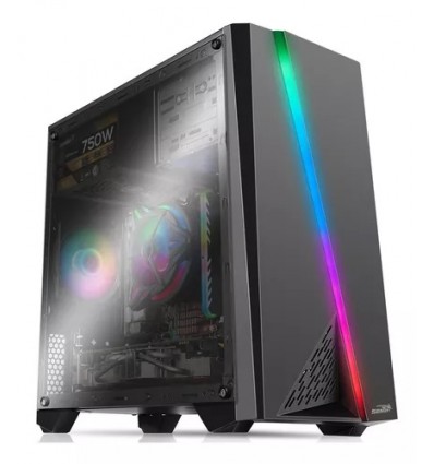 Gabinete Sentey F10 Gamer Lateral Transparente Fs10 Color Negro