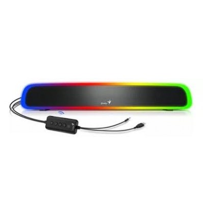 Parlante Genius Soundbar 200bt Usb Bt Rgb Black Barra Sonido