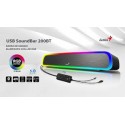 Parlante Genius Soundbar 200bt Usb Bt Rgb Black Barra Sonido