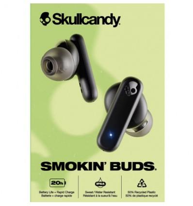 AURICULAR SKULLCANDY SMOKIN’ BUDS TRUE WIRELESS IN-EAR - BLACK