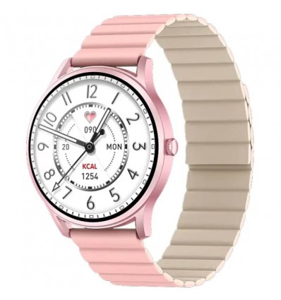 Smartwatch Kieslect Lora Rosa Extra Brillo Love Doble Malla