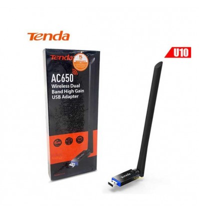 Adaptador Wifi U10 AC650 USB Dual Band TENDA