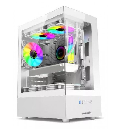 Gabinete Gamer Sentey H10 Argb Vidrio 5 Fans Argb Incluidos