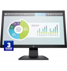 Monitor Hp P204v Hd Led 19.5 60hz Hdmi Vga Color Negro 1600x900