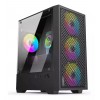 Gabinete Gamer Sentey H12 Black 4 Fan Frgb Color Negro