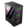 Gabinete Gamer Sentey H12 Black 4 Fan Frgb Color Negro