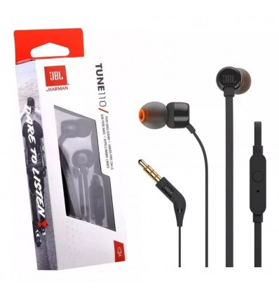 Auricular Jbl T110 Pure Bass Sound Con Microfono Blue