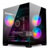 Gabinete Sentey A5 Micro Gs-7900 Vidrio Templado 5 Fan Argb Color Negro