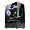Gabinete Gamer Sentey H10 Argb Vidrio 5 Fans Argb Incluidos