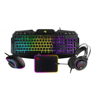 Combo Gamer Sentey Gs-5850 Auricular Teclado Mouse Pad Rgb Color del teclado Negro