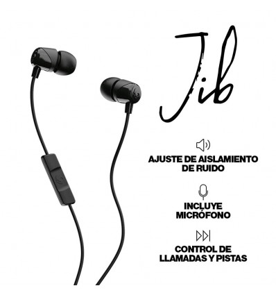 Audifono Skullcandy Jib In Ear W/mic (cable) Black