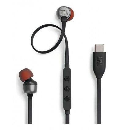 Auriculares JBL intraurales con cable Tune 310c USB-c Negro