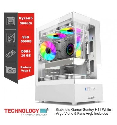 PC Gamer Ryzen 5-5600GT | Ram 16 Gb | Ssd 480gb |Kit Gabinete+