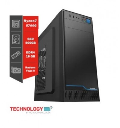 PC Gamer Ryzen 7-5700G | Ram 16 Gb | M2 Ssd 500gb |Gabinete Sentey H10