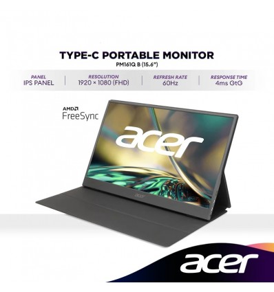 MONITOR LED 156 ACER PORTABLE TOUCH 60HZ (PM161T)