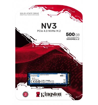 Disco Sólido Ssd 500 Gb Kingston Nv3 Nvme Pcie 4.0