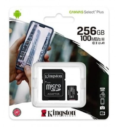 Tarjeta De Memoria Kingston Canvas Select Plus 256gb Microsd
