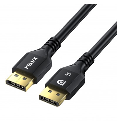 Cable Kelyx Display Port 1.4 4K a 120Hz / 8K 60Hz 48Gbps 1.5 mt