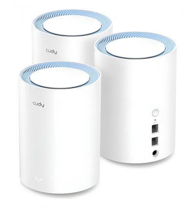 Router Cudy M1200 Banda Dual 3 Pack Wifi Mesh Inalambrico