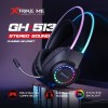 AURICULARES GAMER LUZ LED RGB AUDIO MICROFONO USB Y JACK 3.5MM PS4 PS5 XBOX PC XTRIKE GH-513