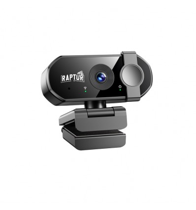 WebCam Raptor Vision 4K c/microfono con tapa
