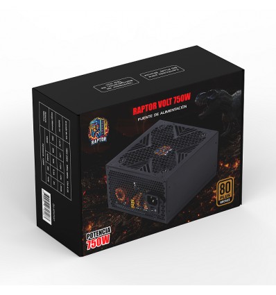 Fuente Raptor Volt 750W 80 Plus Bronze