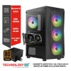 Pc gamer Aerocool Ryzen 5 5500, RTX 3050 6gb , Ram 16gb, SSD 480 gb, (600w 80+ bronze) W11