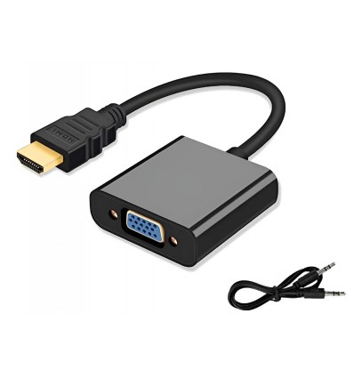 Adaptador HDMI a VGA con Audio
