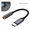Adaptador Tipo C Macho A Audio Mini Jack Hembra 3.5mm