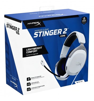 Auricular Hyperx Cloud Stinger Core 2 Wireless White Ps4 / Ps5 / Pc