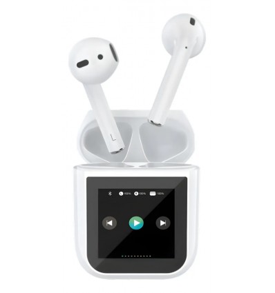 Auriculares Aoc Act3504 Táctil Bluetooth 5.4 Pantalla Led Hd Color Blanco