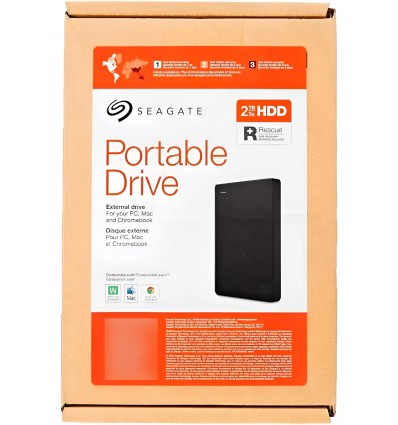 Disco Duro Externo Portátil De 2 Tb Seagate Hdd - Usb 3.0... Negro