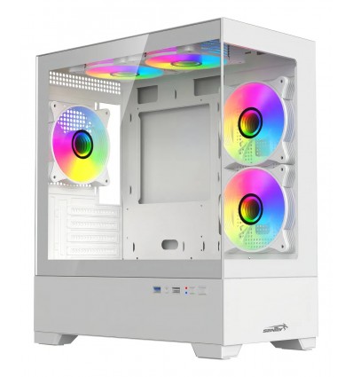 Gabinete SENTEY H30 ARGB-BLACK (+5 Fan ARGB) Negro