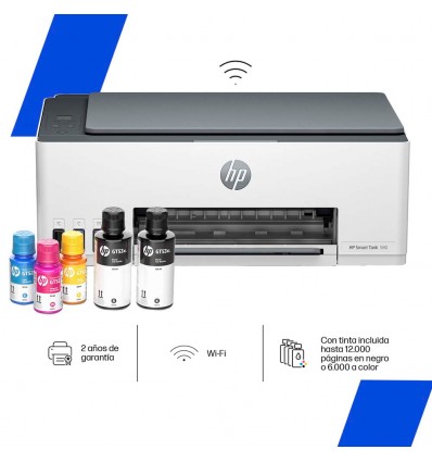 Impresora Multifunción Aio Color Hp Smart Tank 580 Wifi 196548866793