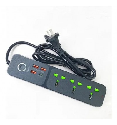 Alargue Moderno 3 Tomas Usb C Adaptador Extranjero Viajes Surtido A Disponibilidad