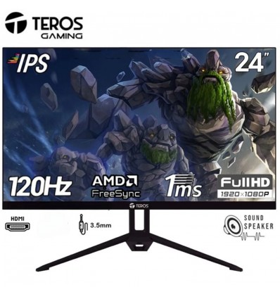 Monitor Teros TE-2415S Gaming 23.8” Plano IPS FHD (1920 x 1080) 120Hz 1ms