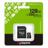 Tarjeta de memoria Kingston SDCS2SP Canvas Select Plus con adaptador SD 128GB