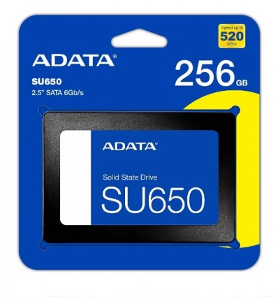 Disco Solido Ssd Adata 256gb Asu650 520/450mbps 3dnand 2.5