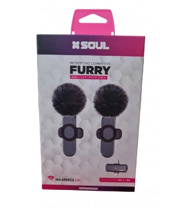 Micrófono Inalámbrico Soul Furry Doble Usb-c Y Lightning
