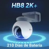 Kit Ezviz Camara Seguridad HB8 2k 360 Bateria Wifi + Panel Solar 6w