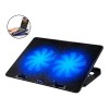 Cooler Pad Teros Ventilador Aire 2 Usb 5 Niveles Base Notebook
